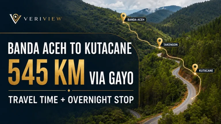 Rute Banda Aceh ke Kutacane 545 km lewat dataran tinggi Gayo via Takengon