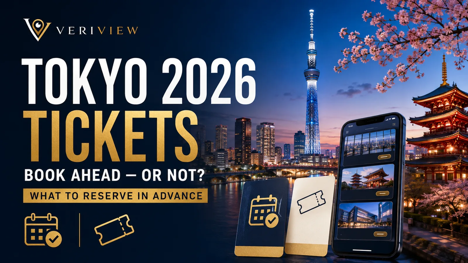 Panduan tiket atraksi Tokyo 2026: Tokyo Skytree, pagoda Sensoji, dan aplikasi pemesanan tiket di ponsel