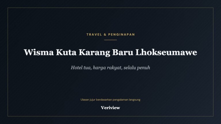 Sampul ulasan Hotel O Wisma Kuta Karang Baru Lhokseumawe di Veriview