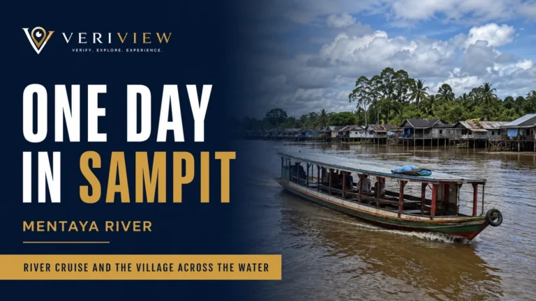 Sampul artikel Veriview tentang sehari di Sampit dan susur Sungai Mentaya