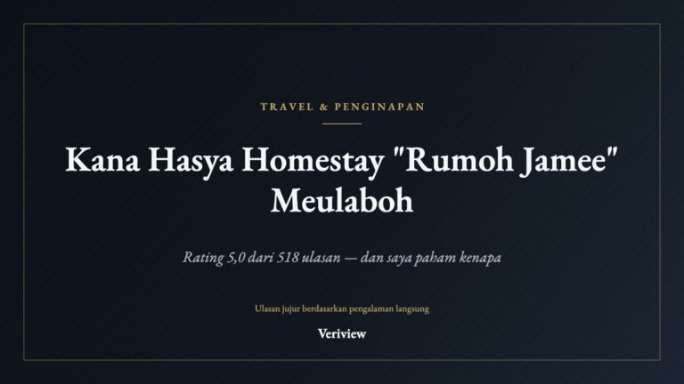 Kover ulasan Kana Hasya Homestay Rumoh Jamee Meulaboh oleh Veriview